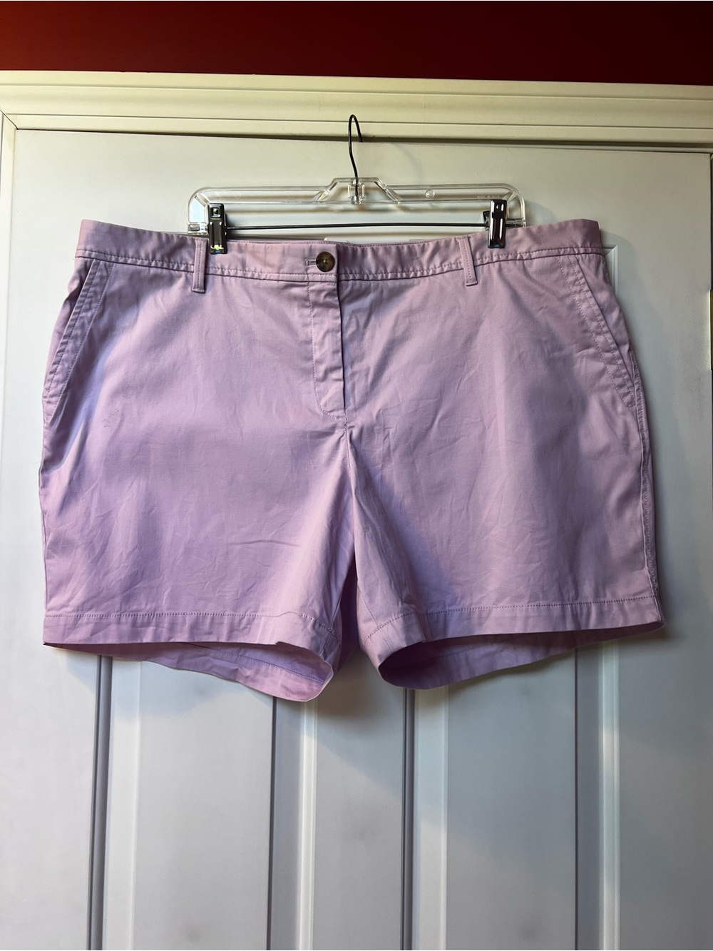 Talbots Light Purple Cotton Chino Shorts